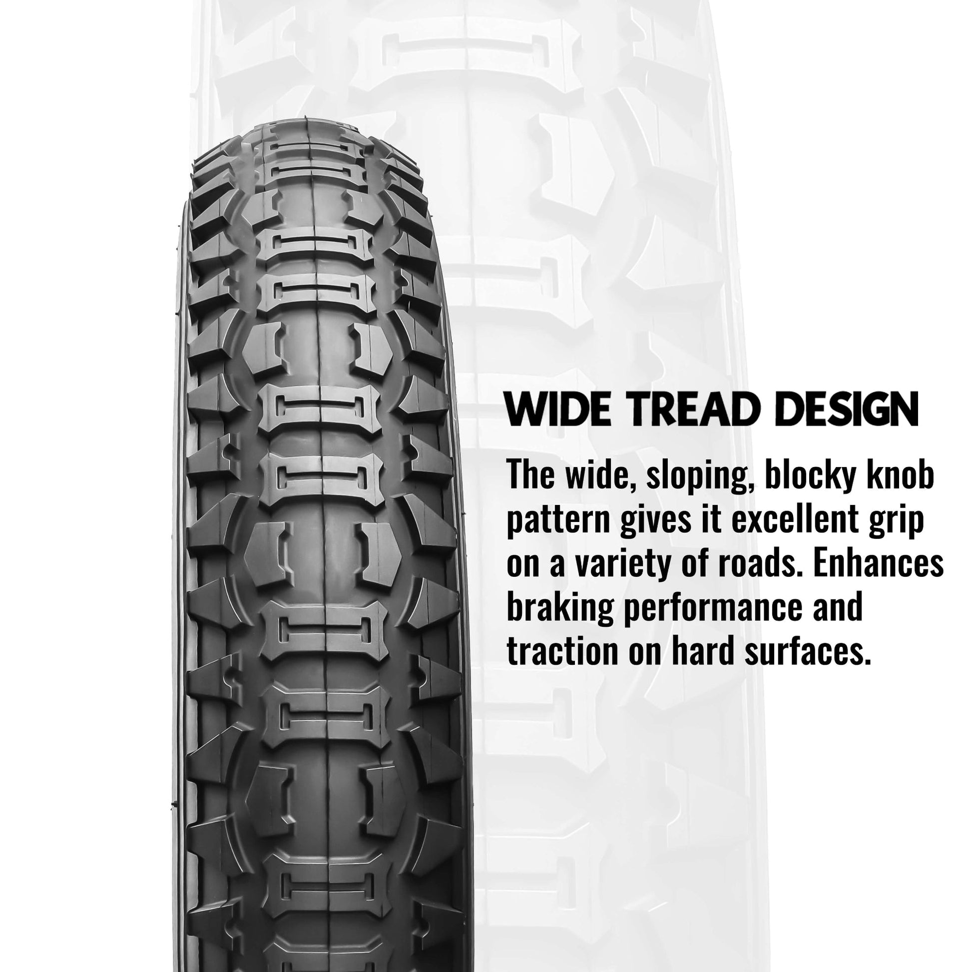 Hycline Bones Fat Bike Tire 20x4.0 for all-terrain e-bikes, featuring a rugged tread pattern suitable for off-road riding.