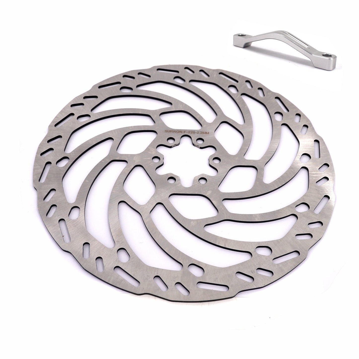 KKE Front 220MM Disc with Adapter For Surron Light Bee X, Segway X160/X260, E-Ride Pros SS, Talaria MX3 (Collective) - Howling Moto