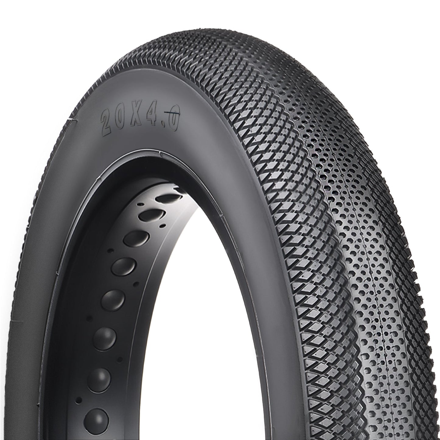 Hycline HyperPave fat bike and e-bike tire with rugged tread pattern for off-road riding and enhanced durability.