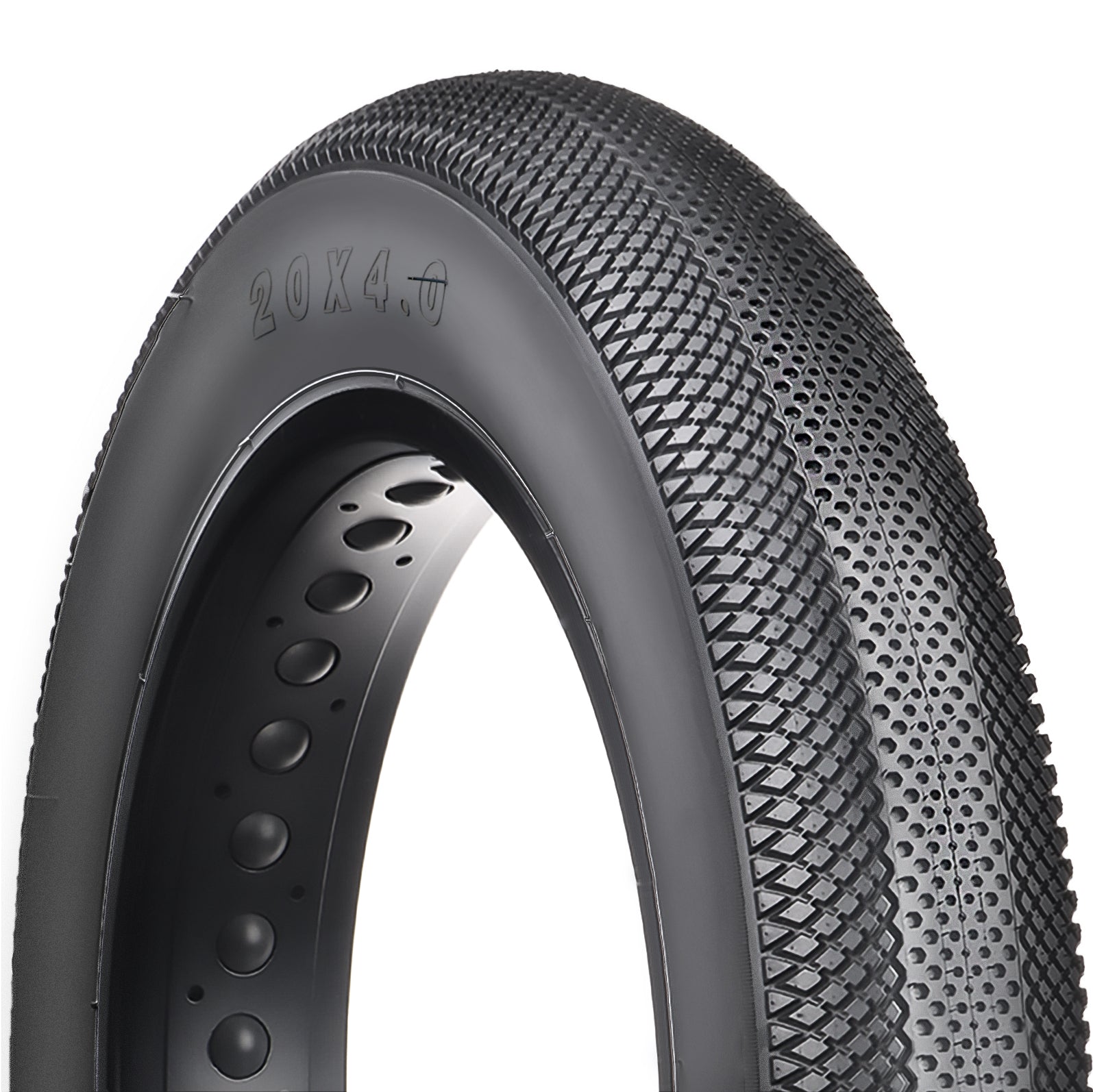 Hycline HyperPave fat bike and e-bike tire with rugged tread pattern for off-road riding and enhanced durability.