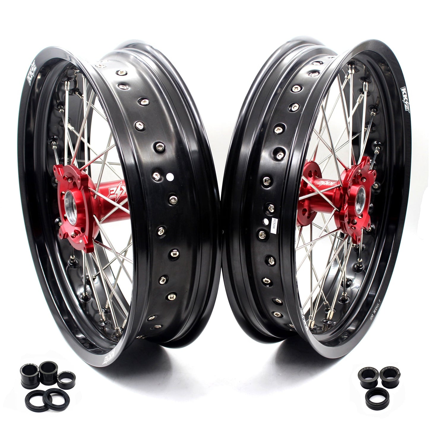 KKE 3.5 & 4.25 Supermoto Wheels for Honda CRF250R 2014-2025 CRF450R 2013-2025 CRF450X 2019-2025 - Howling Moto