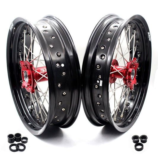 KKE 3.5 & 4.25 Supermoto Wheels for Honda CRF250R 2014-2025 CRF450R 2013-2025 CRF450X 2019-2025 - Howling Moto