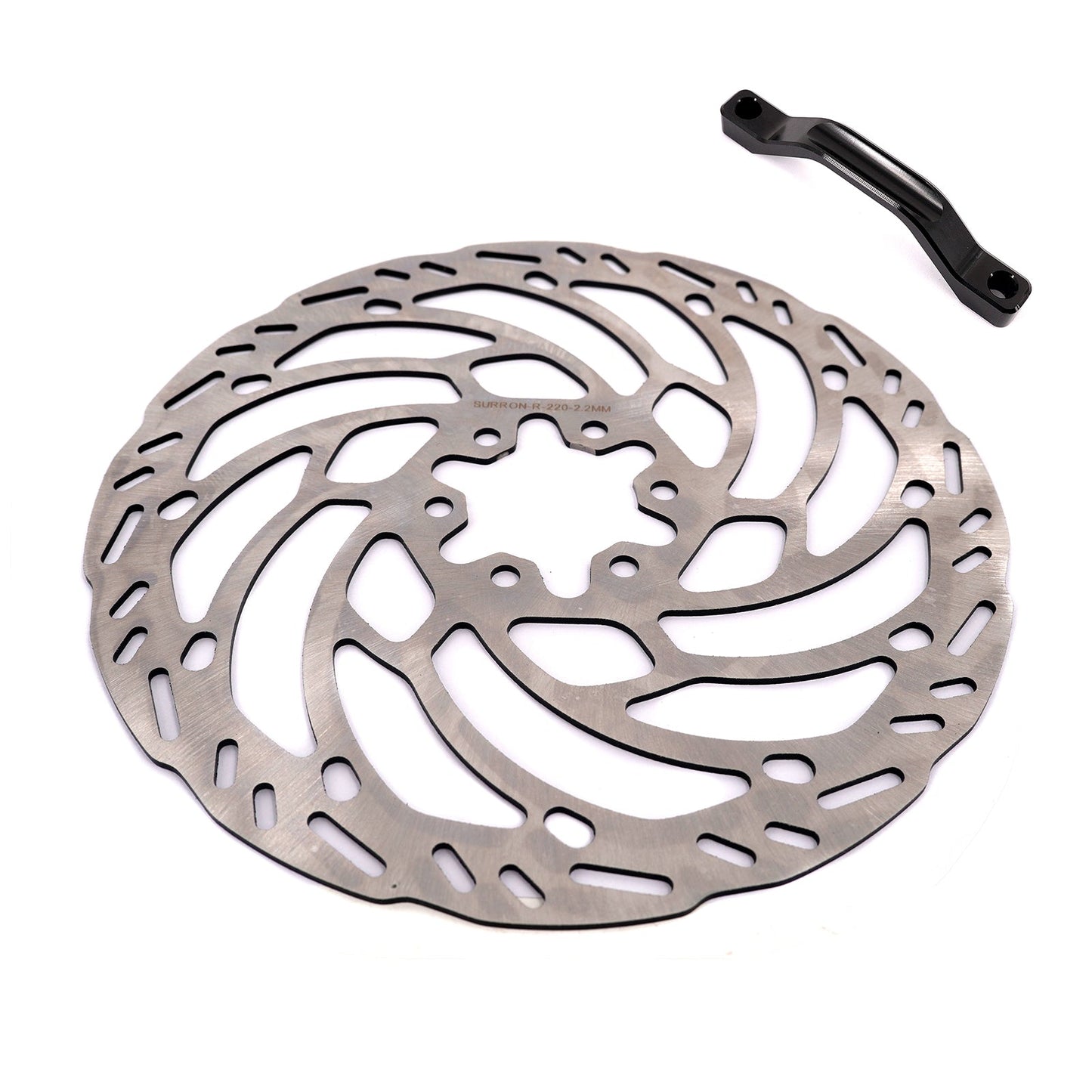 KKE Front 220MM Disc with Adapter For Surron Light Bee X, Segway X160/X260, E-Ride Pros SS, Talaria MX3 (Collective) - Howling Moto