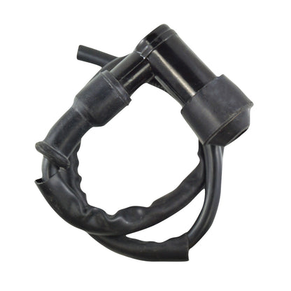 RM STATOR RM07100 spark plug cap for automotive ignition systems, showing the black ignition cap with wiring attachment.