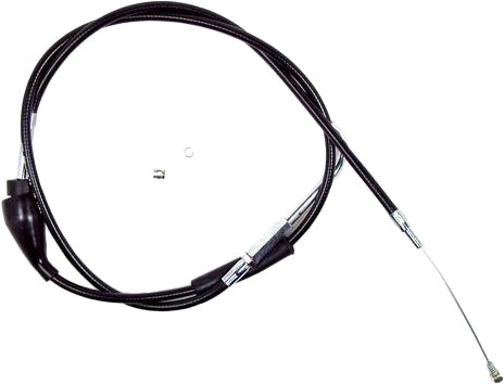 Black vinyl MOTION PRO idle cable for motorcycle clutch and throttle systems, part 06-0374, with visible cable and fittings.