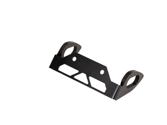 YOSHIMURA Yoshimura Part 12755-TSB V2 Fender Eliminator Kit installed on a motorcycle, showing sleek black design and mounting hardware