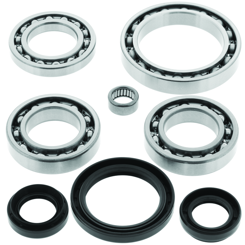 QuadBoss front differential bearing and seal kit for Yamaha YFM660F Grizzly 4x4, includes bearings and seals for front axle repair.