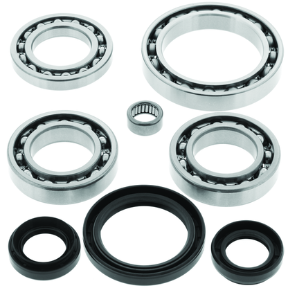 QuadBoss front differential bearing and seal kit for Yamaha YFM660F Grizzly 4x4, includes bearings and seals for front axle repair.