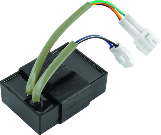 QuadBoss high-performance CDI module for Kawasaki KEF300 Lakota, model 95-03, part #402293, shown in the image.