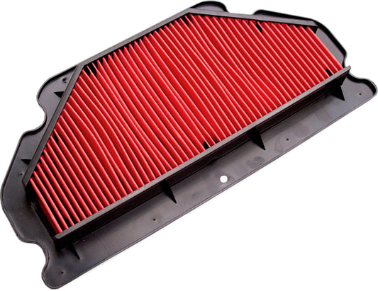 HIFLOFILTRO HFA2605 air filter for high performance engines, showing the cylindrical filter element with brand logo.