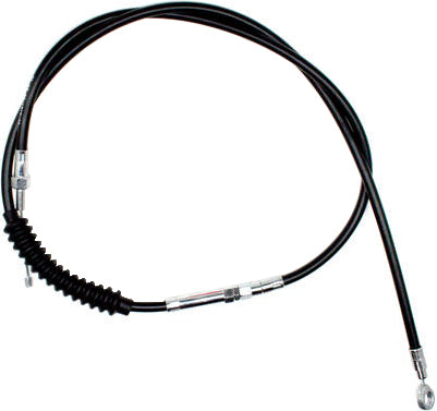 Motion Pro black vinyl clutch LW cable, part #06-0161, with visible protective coating and flexible construction for motorcycle clutch.