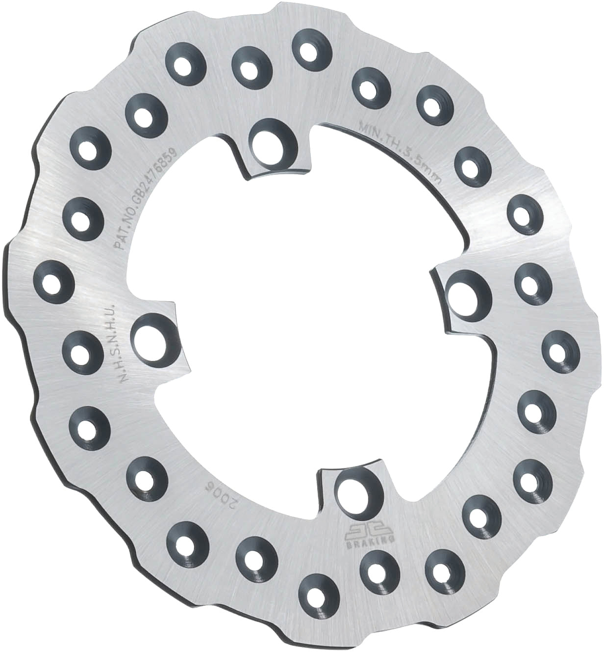 JT Rear Brake Rotor for off-road vehicles with self-cleaning holes, durable steel construction, and precise fit for improved braking.