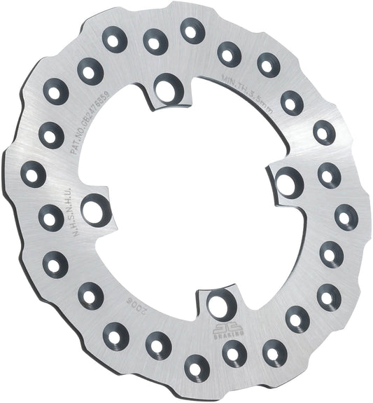 JT Rear Brake Rotor for off-road vehicles with self-cleaning holes, durable steel construction, and precise fit for improved braking.