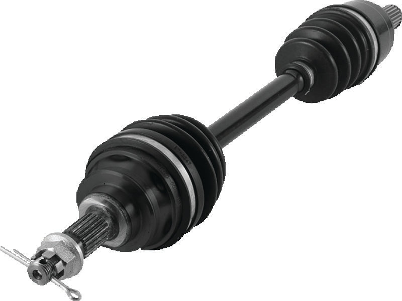 QuadBoss replacement front right axle for Honda TRX500 and TRX650 all-terrain vehicles, durable PowerSports part.