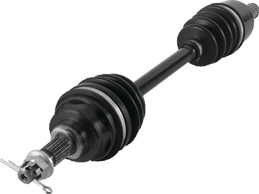 QuadBoss replacement front right axle for Honda TRX500 and TRX650 all-terrain vehicles, durable PowerSports part.