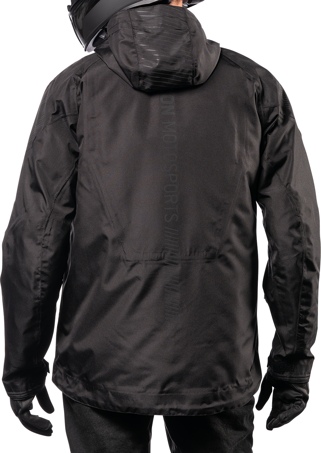 Black ICON PDX3™ Jacket in XL from Bill's Exhausts, showing the front view with zipper closure and sleek design details.