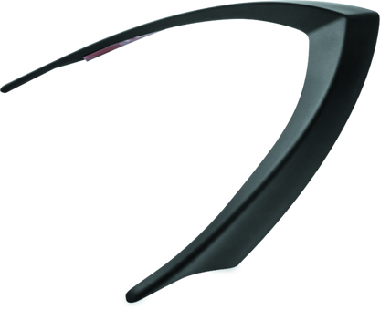 Kuryakyn satin black tail light top trim for Indian motorcycles, shown on a motorcycle with sleek black finish.