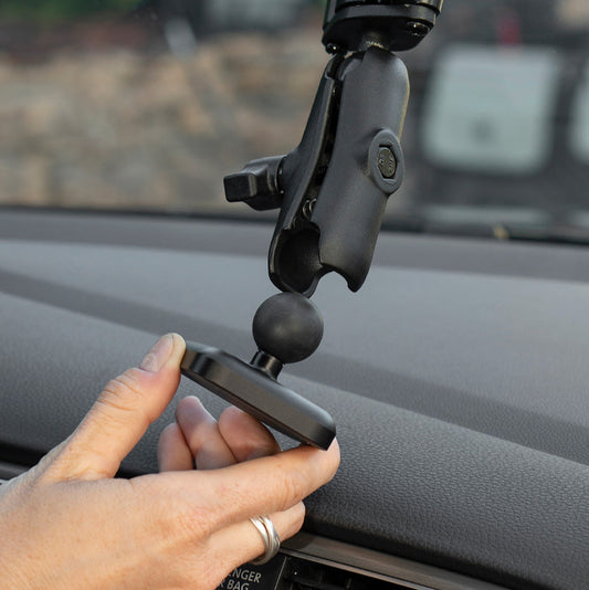 Ball Mount | Charging Non-Locking Qi1 | 1in - Howling Moto