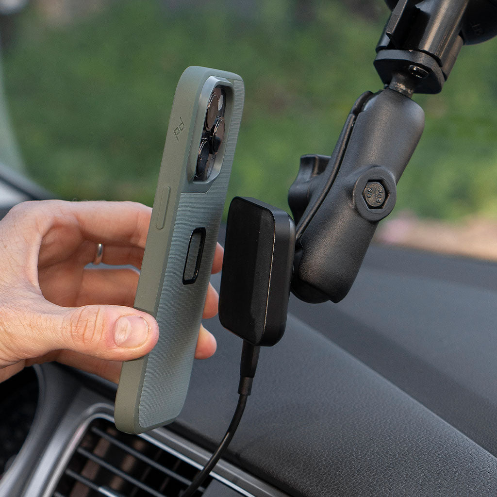 Ball Mount | Charging Non-Locking Qi1 | 1in - Howling Moto
