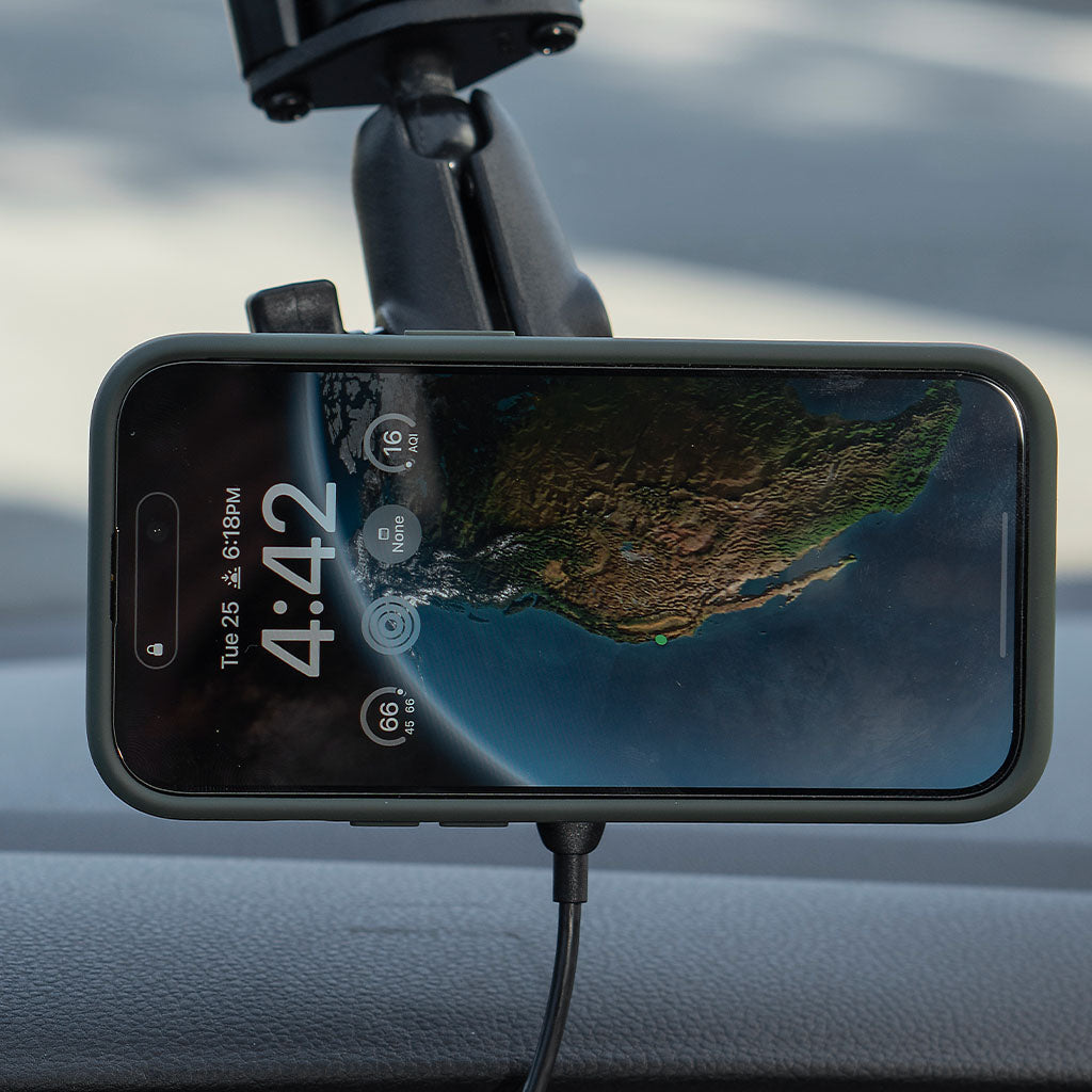 Ball Mount | Charging Non-Locking Qi1 | 1in - Howling Moto