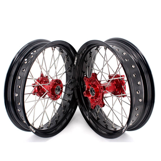 KKE 17 Inch Supermoto Spoke Alloy Wheels Rims For HONDA CRF250L 2013-2020 - Howling Moto