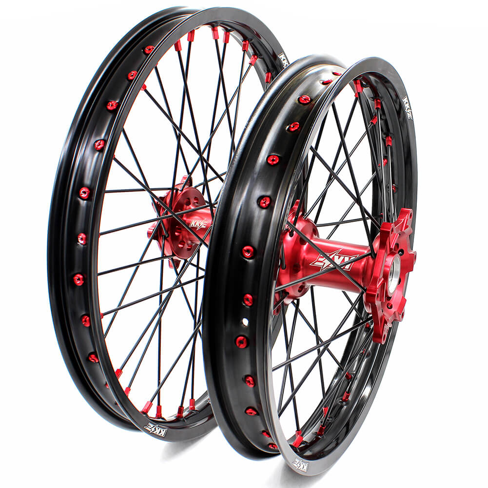 KKE 21in. 19in.  or 21in. 18in. Motorcycle Spoked Wheels Rims For HONDA CRF250R 2004-2013 CRF450R 2002-2012 - Howling Moto
