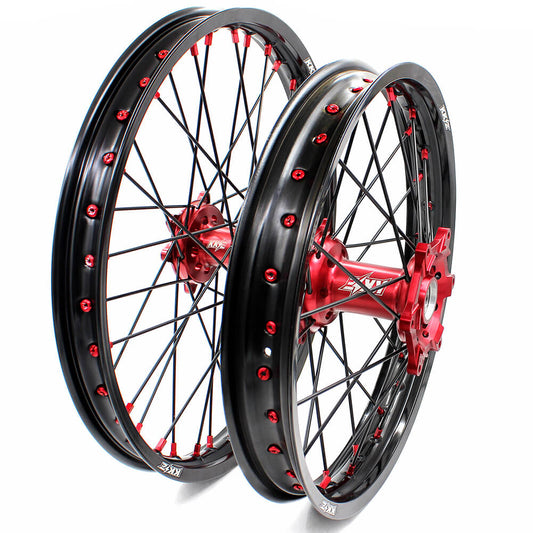 KKE 21in. 19in.  or 21in. 18in. Motorcycle Spoked Wheels Rims For HONDA CRF250R 2004-2013 CRF450R 2002-2012 - Howling Moto