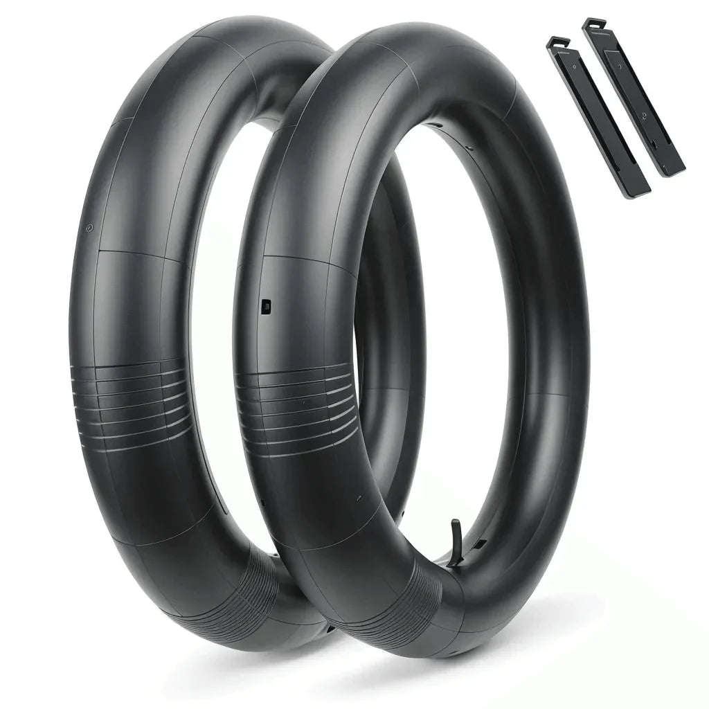 Pair of Hycline HyperPave fat bike and e-bike tires inner tubes, 20x4.26 inches, for fat bike and e-bike tire replacements.