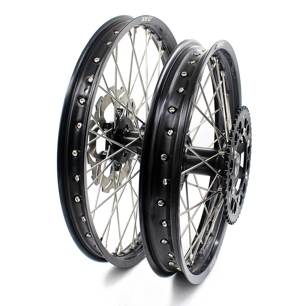KKE 21 & 19 MX Spoked Wheels Fit SUZUKI RM125 1996-2007 RM250 1996-2008 - Howling Moto