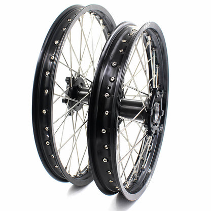 KKE 21 & 19 MX Spoked Wheels Fit SUZUKI RM125 1996-2007 RM250 1996-2008 - Howling Moto