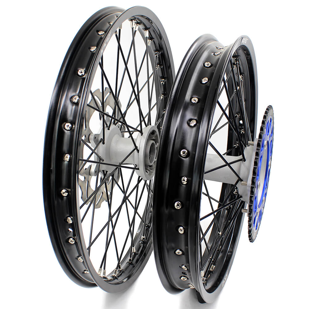 KKE 21 & 19 Casting MX Wheels for YAMAHA YZ250F 2001-2021 YZ450F 2003 Silver - Howling Moto