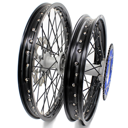 KKE 21 & 19 Casting MX Wheels for YAMAHA YZ250F 2001-2021 YZ450F 2003 Silver - Howling Moto
