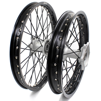 KKE 21 & 19 Casting MX Wheels for YAMAHA YZ250F 2001-2021 YZ450F 2003 Silver - Howling Moto