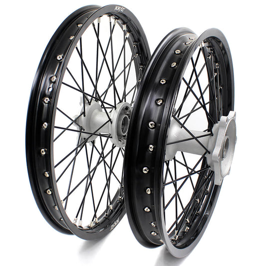 KKE 21 & 19 Casting MX Wheels for YAMAHA YZ250F 2001-2021 YZ450F 2003 Silver - Howling Moto