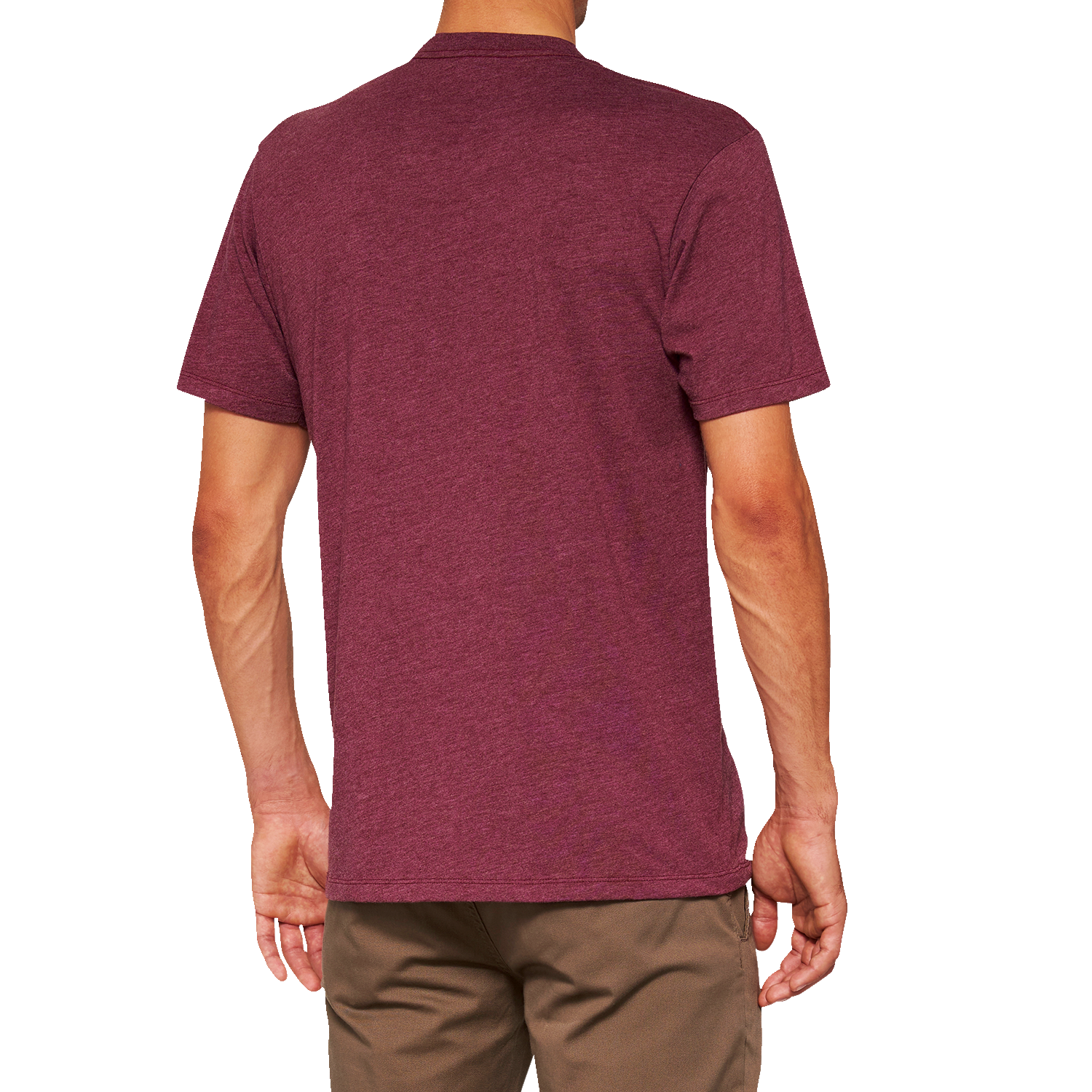 Bill's Exhausts 100% Icon T-Shirt in maroon, medium size, featuring a simple and stylish design on the front.