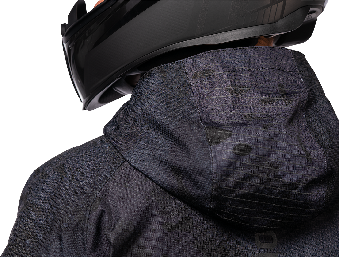 Bill's Exhausts ICON PDX3™ Jacket in dark camo, XL, showcasing the camouflage pattern and jacket design.