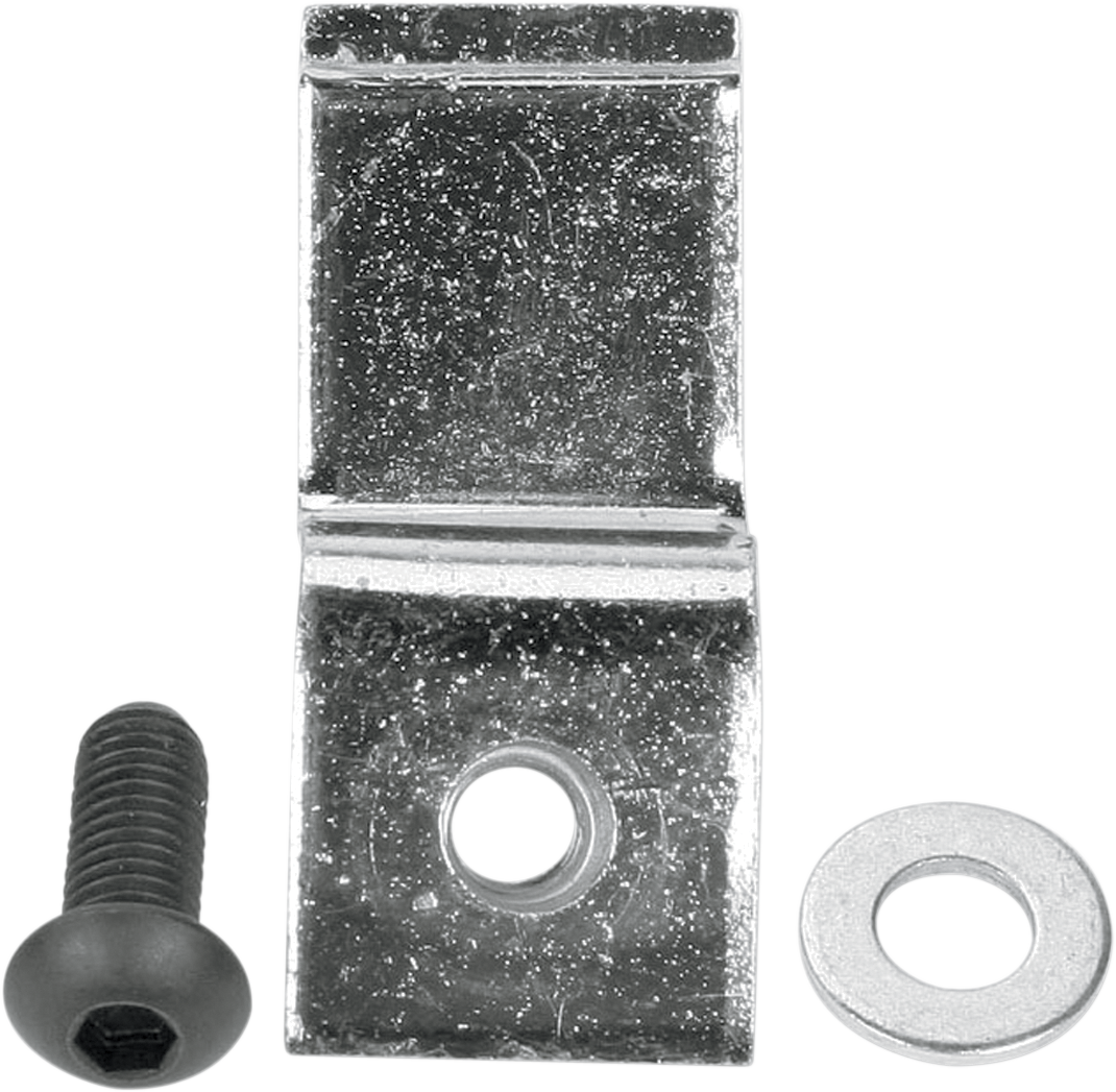 MOOSE OFFROAD Replacement Clamp Square 826S in heat-treated chromoly steel, showing its sturdy, silver metal construction.