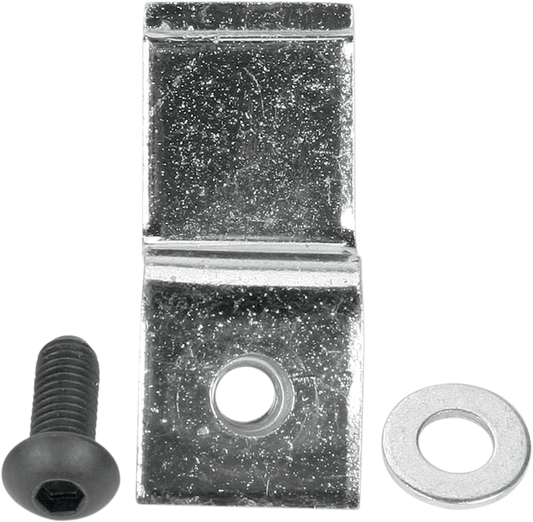 MOOSE OFFROAD Replacement Clamp Square 826S in heat-treated chromoly steel, showing its sturdy, silver metal construction.
