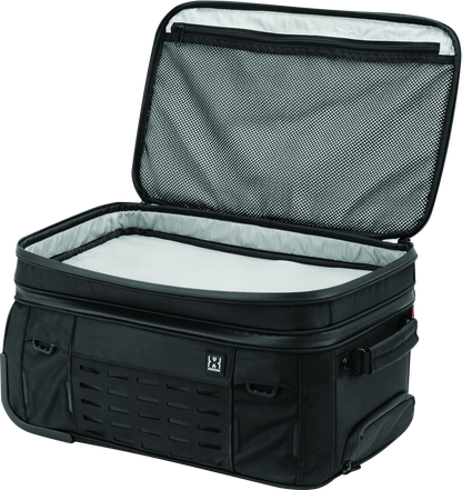 Kuryakyn Xkursion XW Porter Bag for powersports, rugged black bag with handles and zippers, designed for mobile office and gear storage.