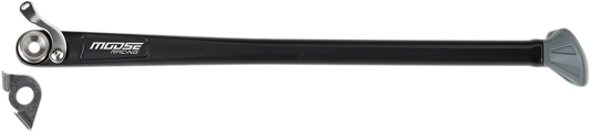 Aluminum side stand replacement for off-road motorcycle, black finish, compatible with Moose Offroad C32-5450B model, 16.5 inches long.