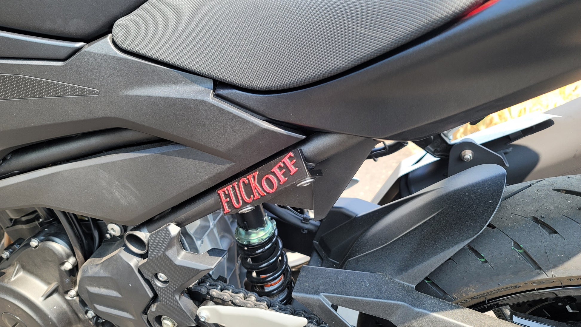 KAWASAKI Z400 & NINJA 400 PASSENGER PEG DELETE PLATE - Howling Moto