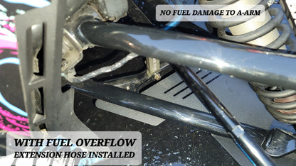 RYKER BLACK RADIATOR GRILL AND FUEL OVERFLOW EXTENSION HOSE - Howling Moto