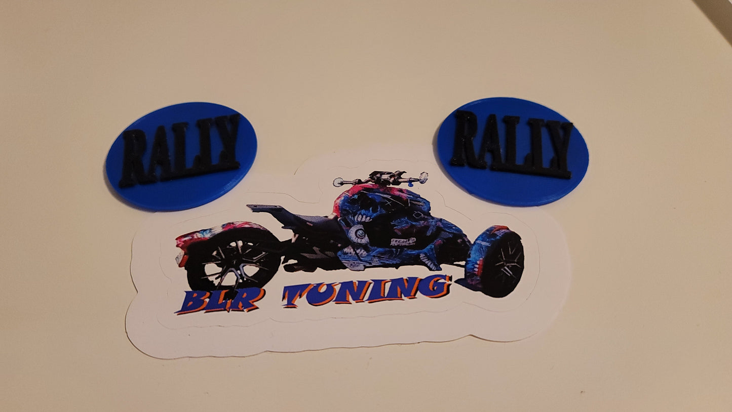 CAN-AM RYKER REPLACEMENT BADGES - FRONT & REAR - Howling Moto
