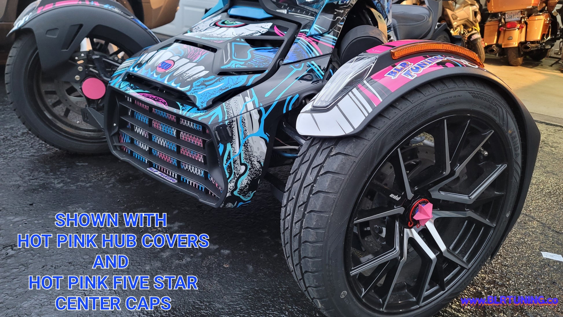 FRONT HUB COVERS FOR CAN-AM RYKER sold as a set of 2 - Howling Moto
