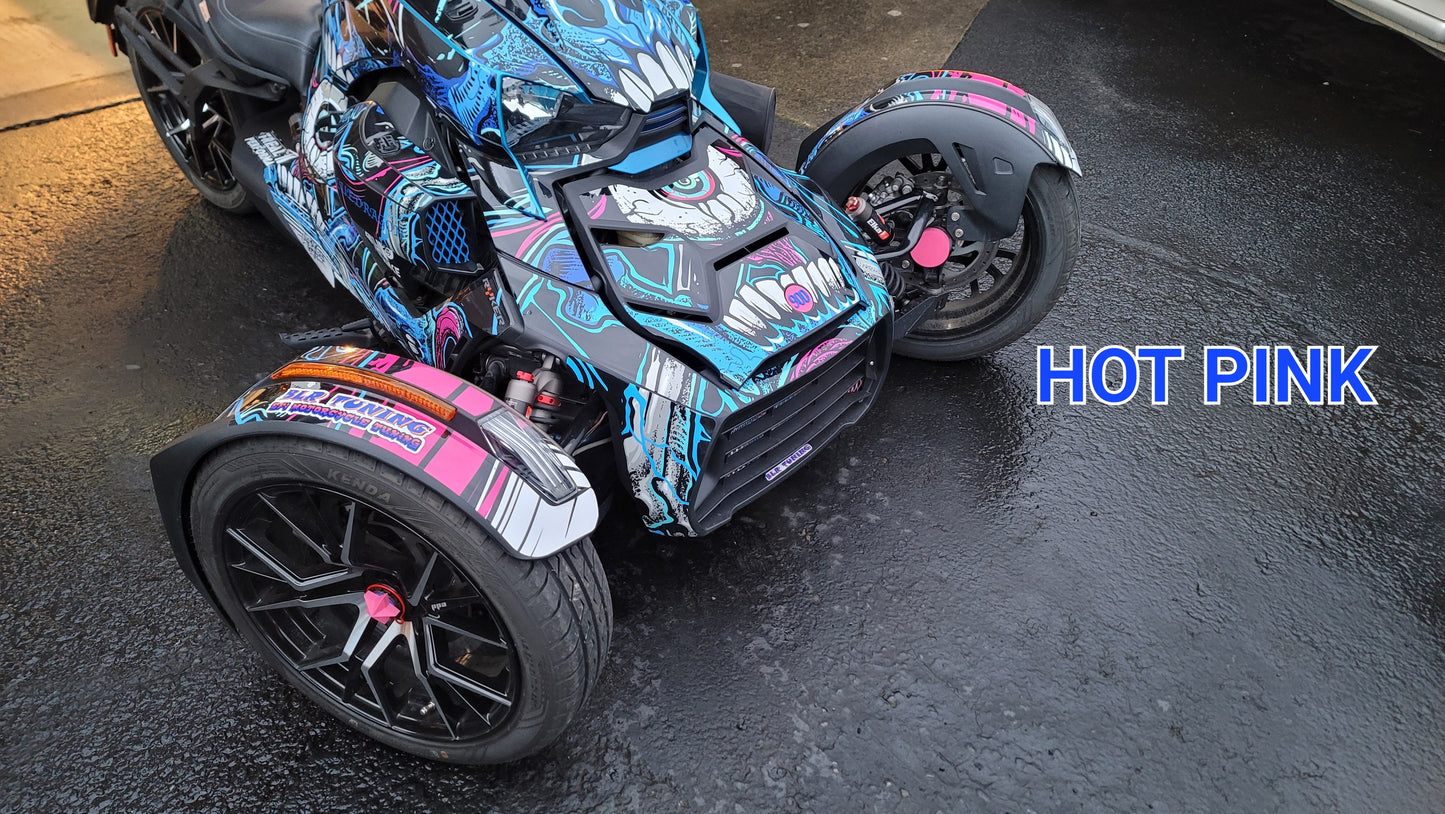 FRONT HUB COVERS FOR CAN-AM RYKER sold as a set of 2 - Howling Moto