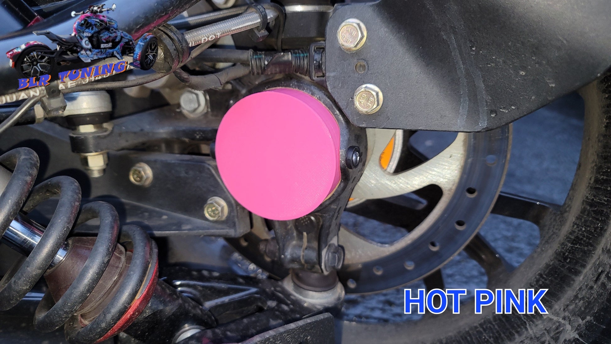 FRONT HUB COVERS FOR CAN-AM RYKER sold as a set of 2 - Howling Moto
