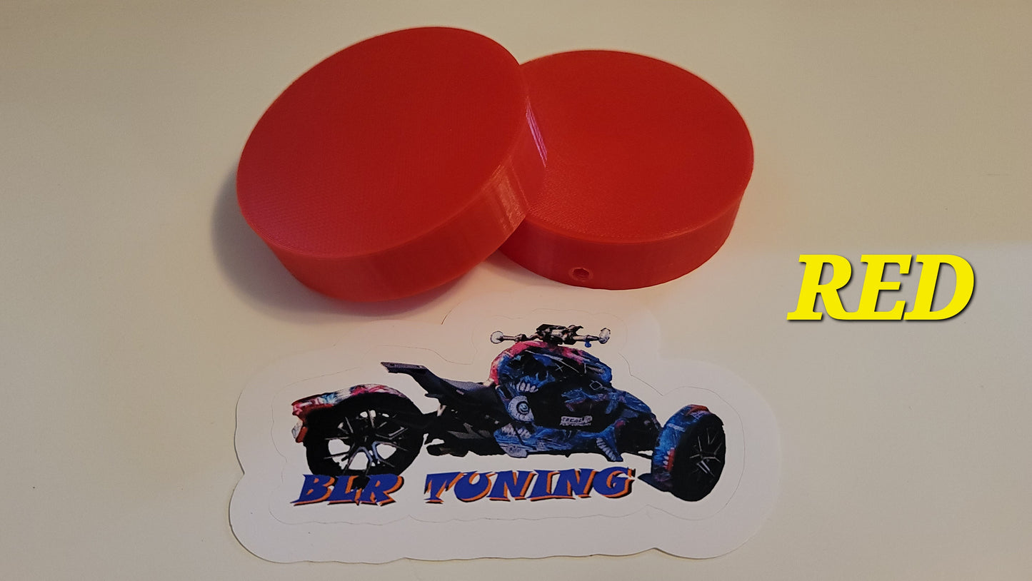 FRONT HUB COVERS FOR CAN-AM RYKER sold as a set of 2 - Howling Moto