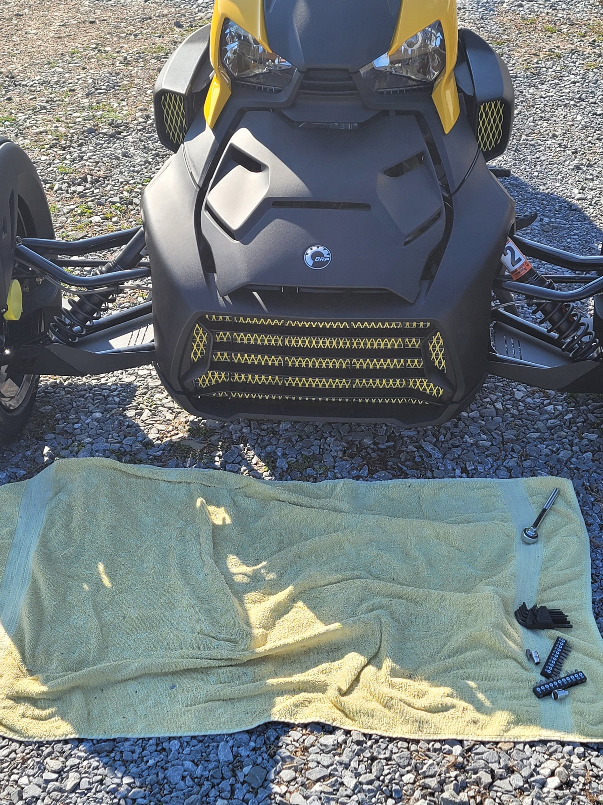 FRONT HUB COVERS FOR CAN-AM RYKER sold as a set of 2 - Howling Moto