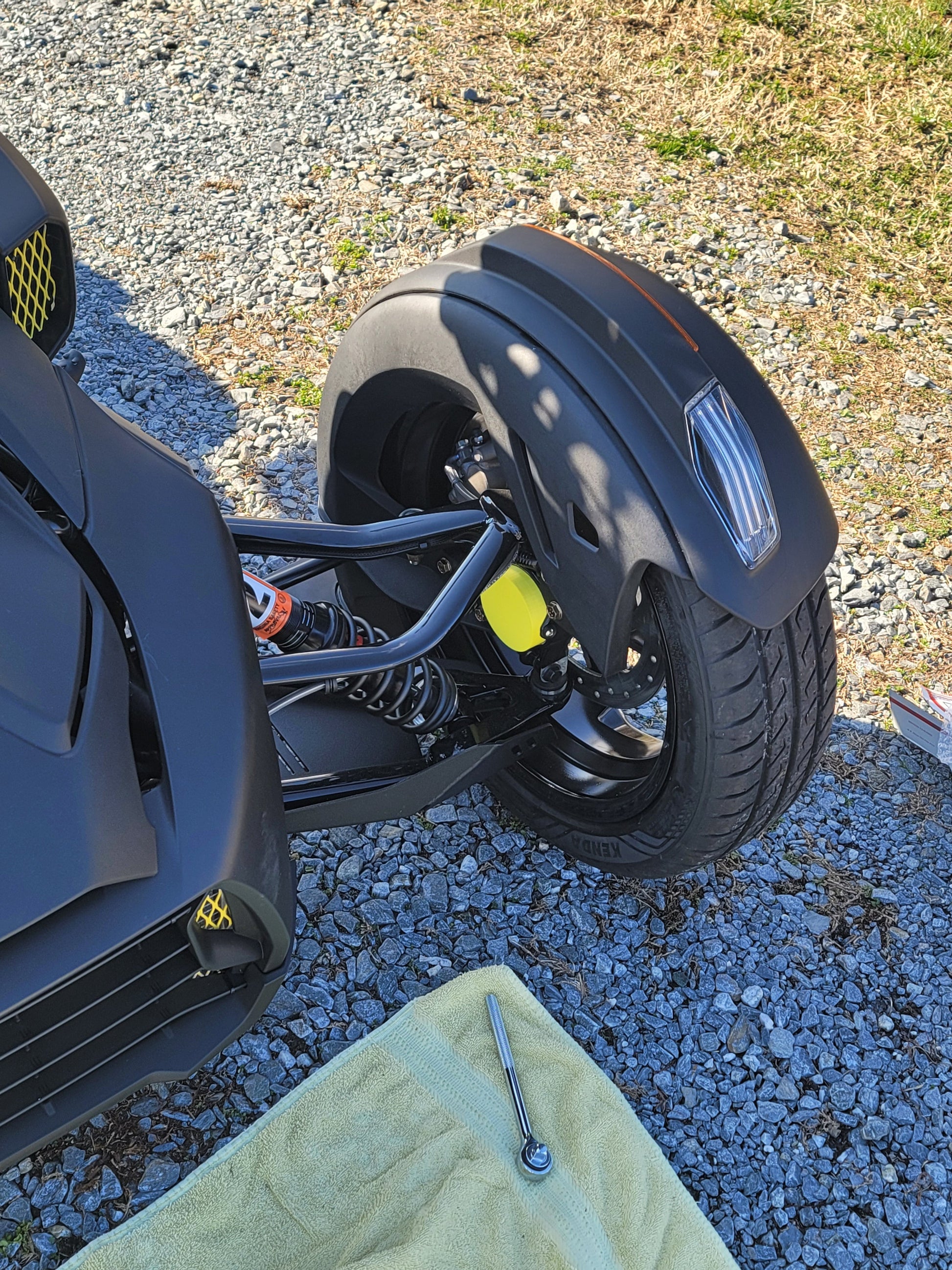 FRONT HUB COVERS FOR CAN-AM RYKER sold as a set of 2 - Howling Moto