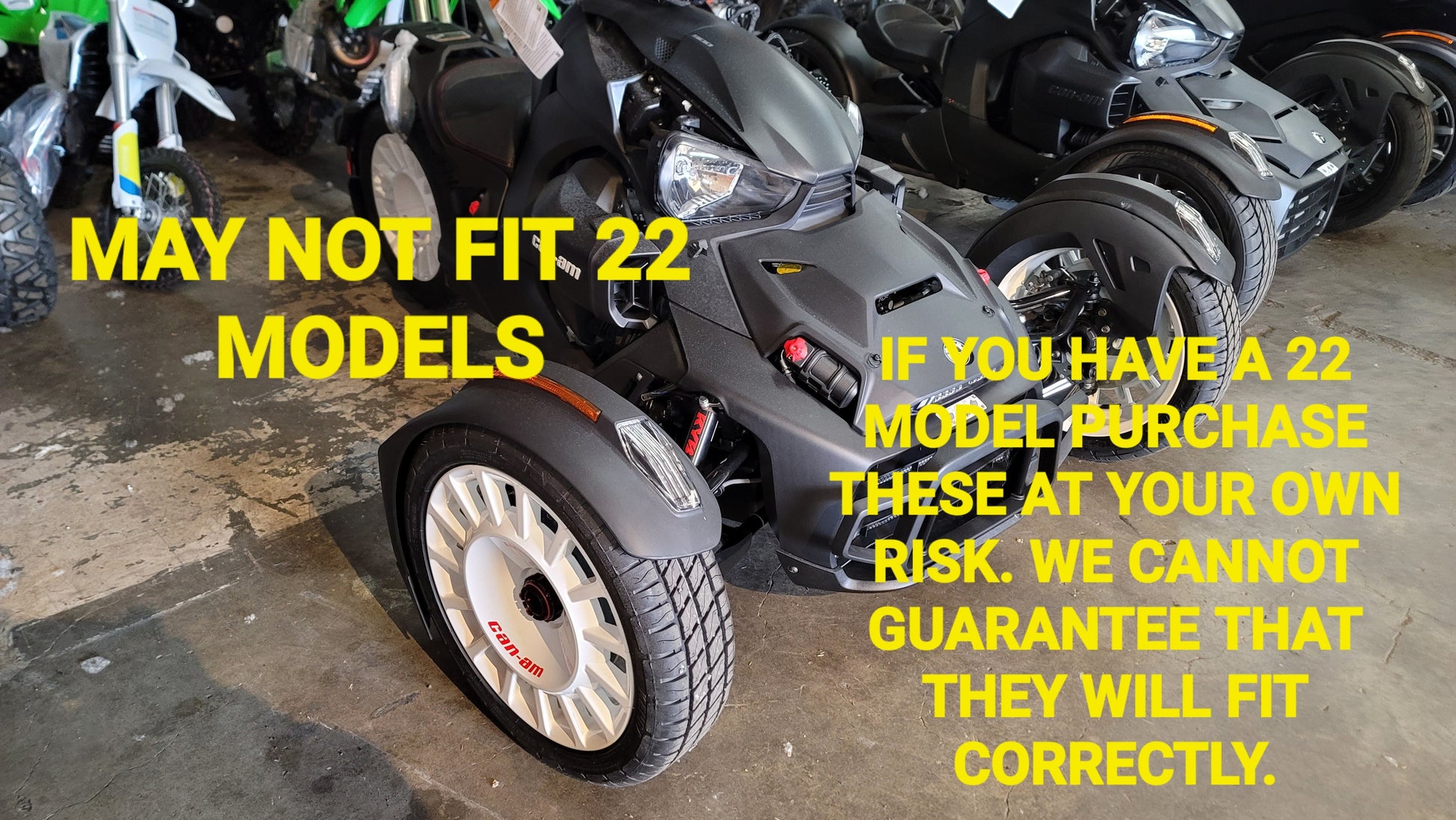 CAN-AM RYKER WHEEL CENTER CAPS - Howling Moto